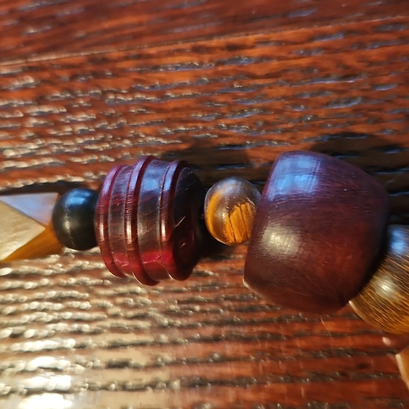 Wood Beaded Necklace❤❤ - Picture 4 of 8